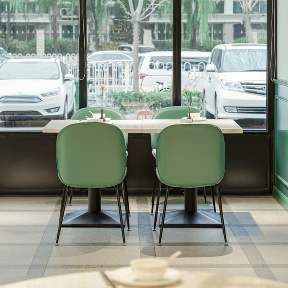 HUALIN Luxurious sintered stone dining tables, solid wood dining tables, dining chairs and comfortable booths. Customizable materials, colors and sizes