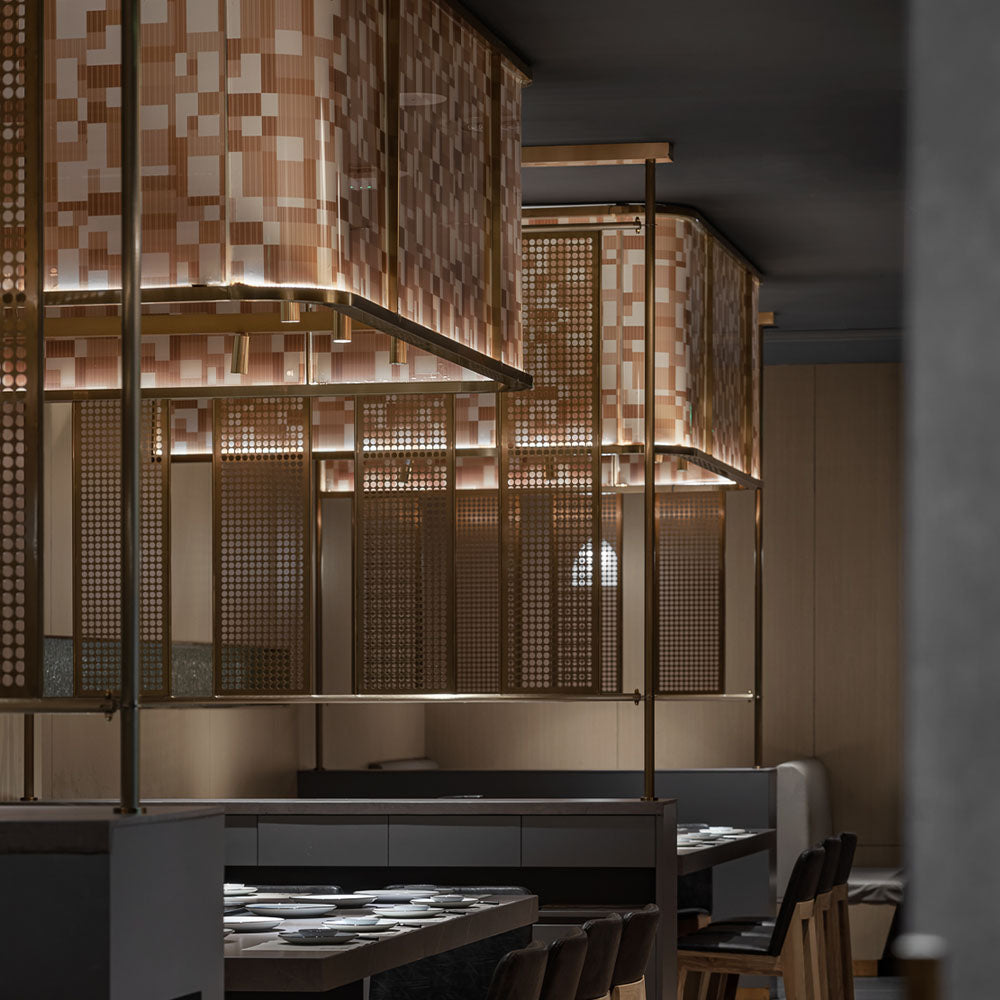 HUALIN Modern style hotel restaurant partition decorative screen dining area separation beautification