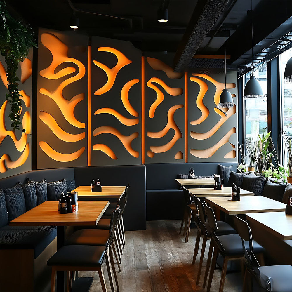 HUALIN Modern style hotel restaurant partition decorative screen dining area separation beautification