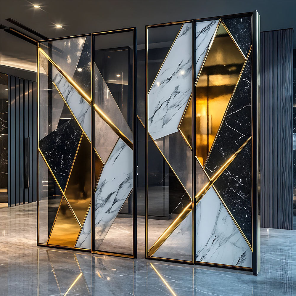 HUALIN Modern style hotel restaurant partition decorative screen dining area separation beautification