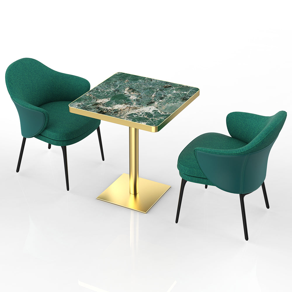 HUALIN Restaurant luxury sintered stone dining table with comfortable chairs, customizable material, color and size