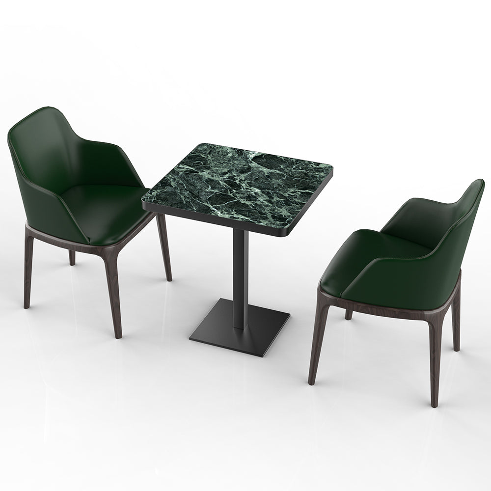 HUALIN Restaurant luxury sintered stone ceramic dining table with comfortable chair