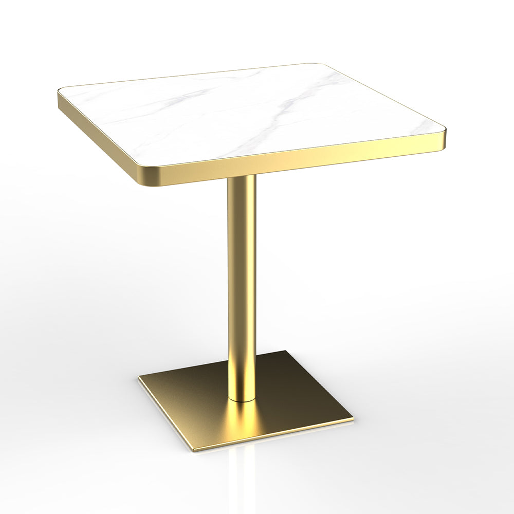 HUALIN Restaurant luxury sintered stone dining table with comfortable chairs, customizable material, color and size