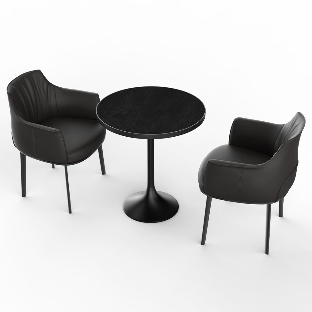 HUALIN Restaurant luxury sintered stone ceramic dining table with comfortable chair