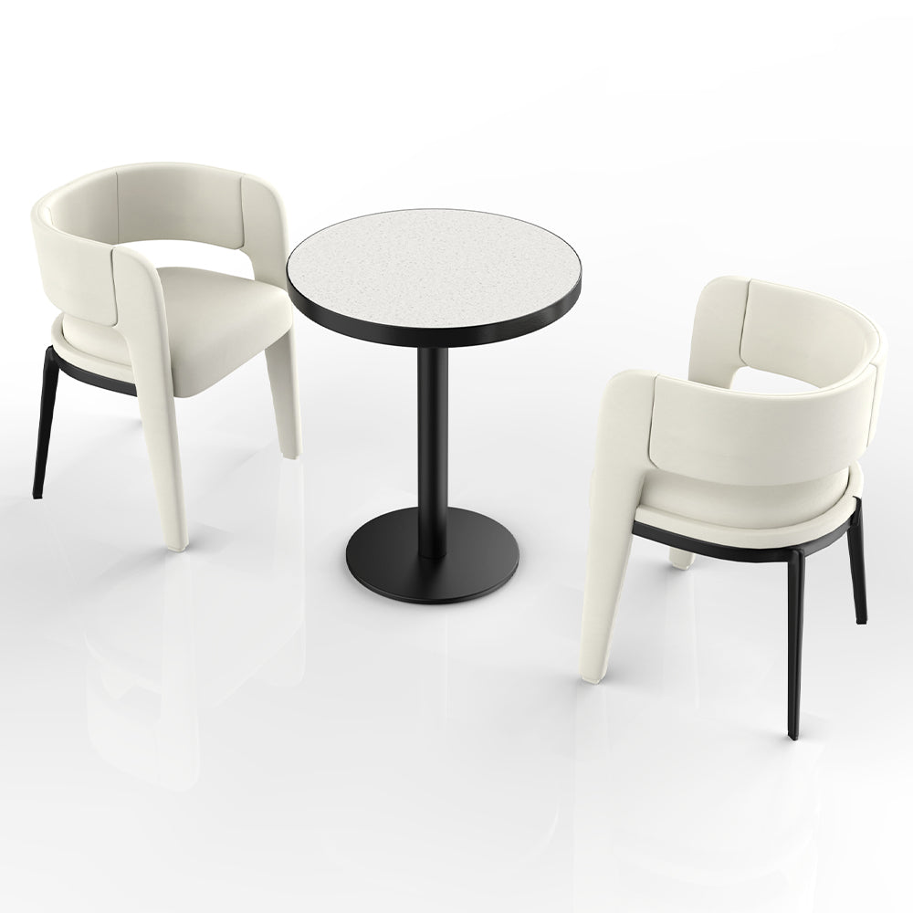 HUALIN Restaurant luxury sintered stone dining table with comfortable chairs, customizable material, color and size