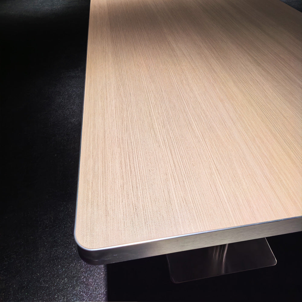HUALIN Modern style theme restaurant luxury marble dining table with stainless steel legs, customizable size and color