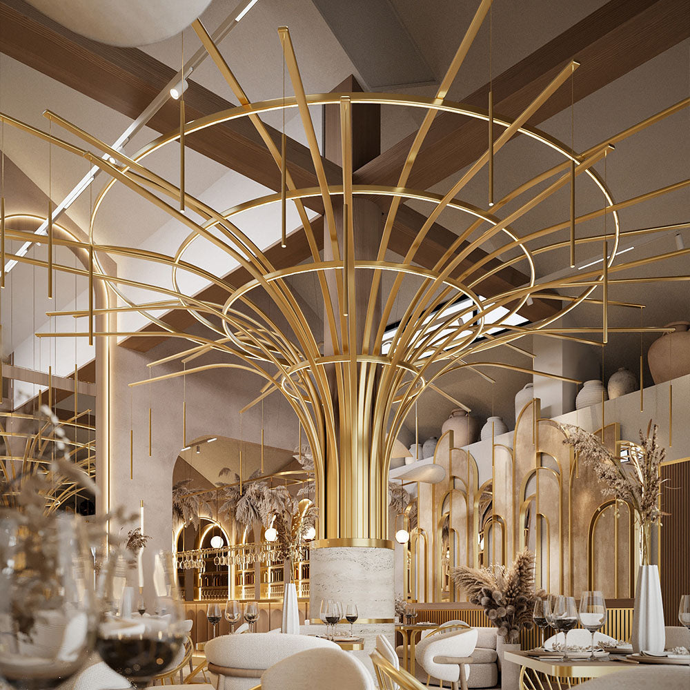 HUALIN Modern style hotel restaurant partition decorative screen dining area separation beautification