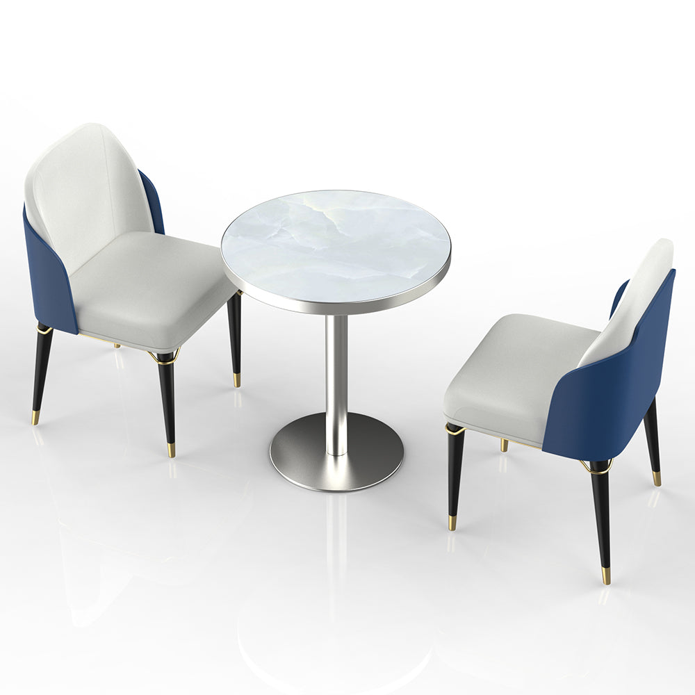 HUALIN Restaurant luxury sintered stone dining table with comfortable chairs, customizable material, color and size