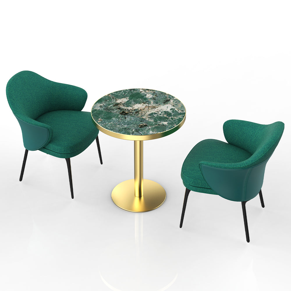 HUALIN Restaurant luxury sintered stone dining table with comfortable chairs, customizable material, color and size