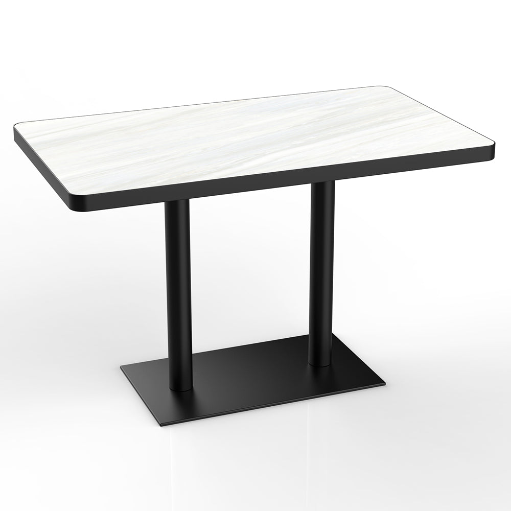 HUALIN Restaurant Luxury Sintered Stone Ceramic Dining Table And Chair Comfortable Booth