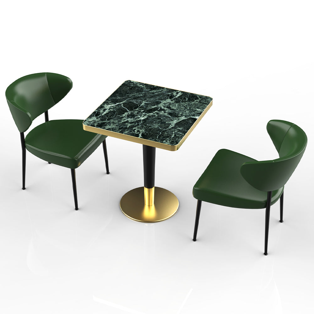 HUALIN Restaurant luxury sintered stone dining table with comfortable chairs, customizable material, color and size