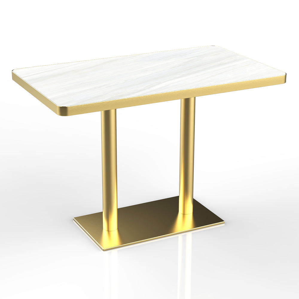 HUALIN Restaurant luxury sintered stone dining table with comfortable chairs, customizable material, color and size