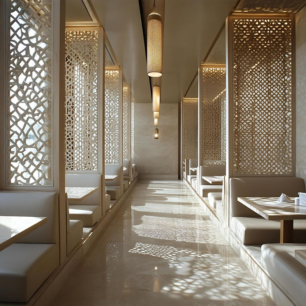 HUALIN Modern style hotel restaurant partition decorative screen dining area separation beautification