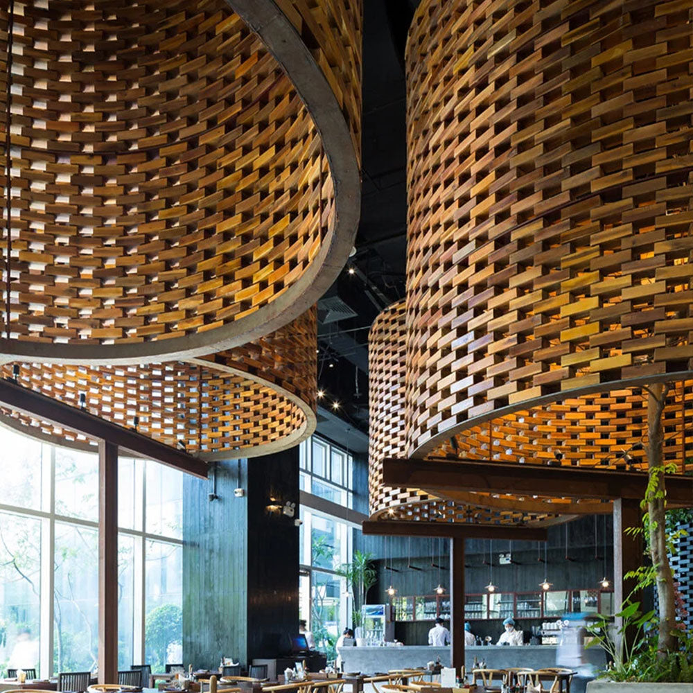 HUALIN Modern style hotel restaurant partition decorative screen dining area separation beautification