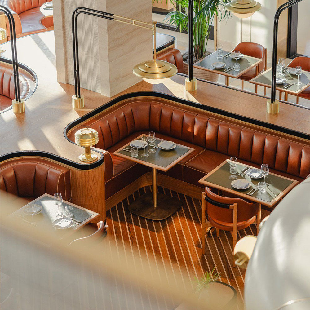 HUALIN Luxury restaurant hotel sofa booth customization