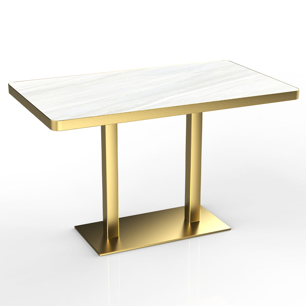 HUALIN Restaurant luxury sintered stone ceramic dining table with comfortable chair
