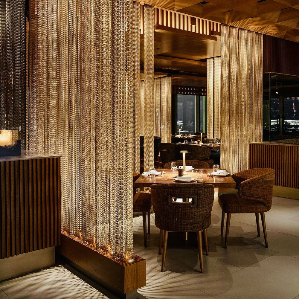 HUALIN Modern style hotel restaurant partition decorative screen dining area separation beautification