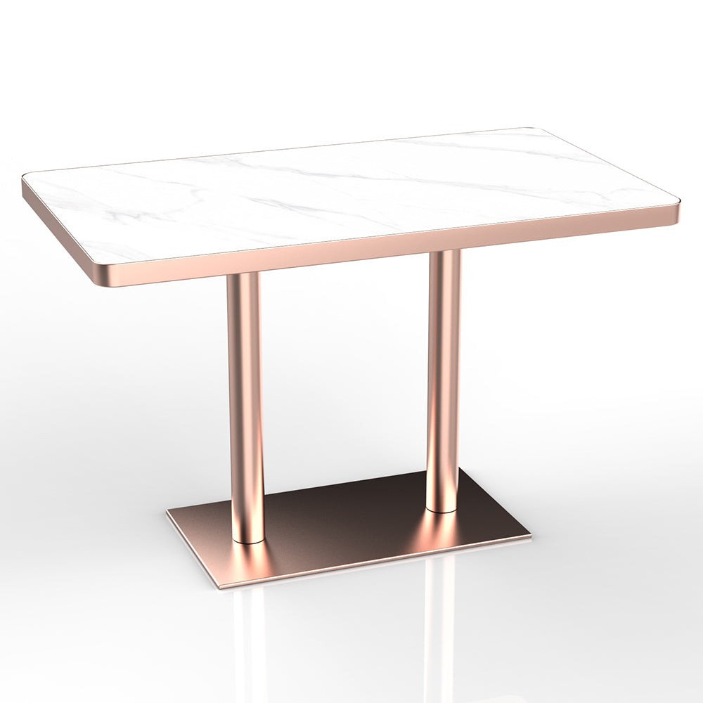 HUALIN Restaurant Luxury Sintered Stone Ceramic Dining Table And Chair Comfortable Booth
