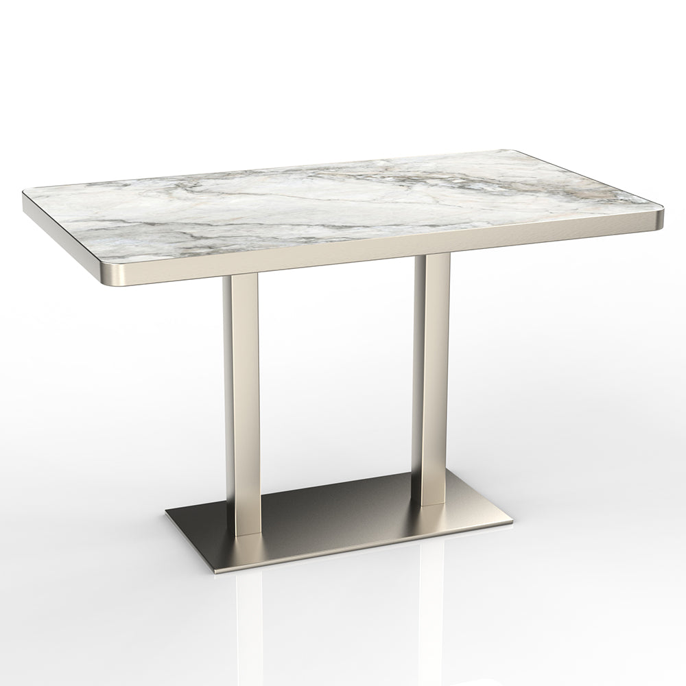 HUALIN Restaurant luxury sintered stone dining table with comfortable chairs, customizable material, color and size