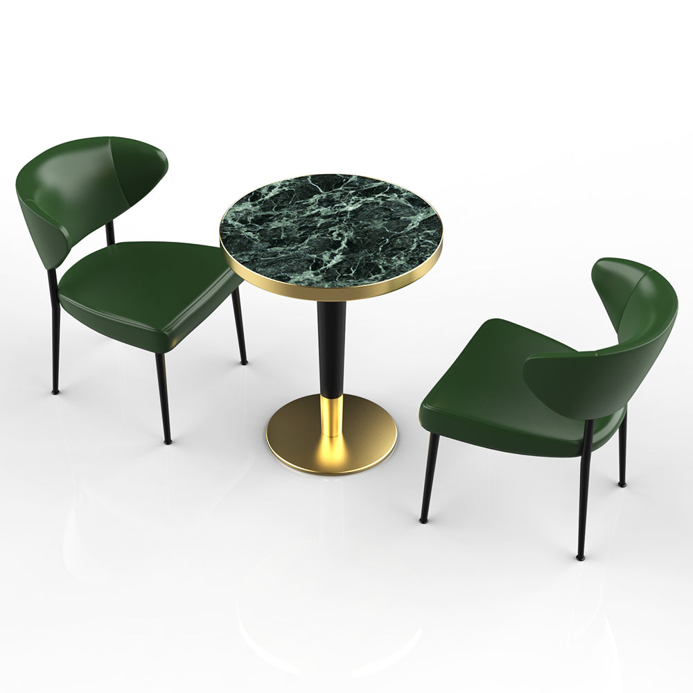 HUALIN Restaurant luxury sintered stone dining table with comfortable chairs, customizable material, color and size