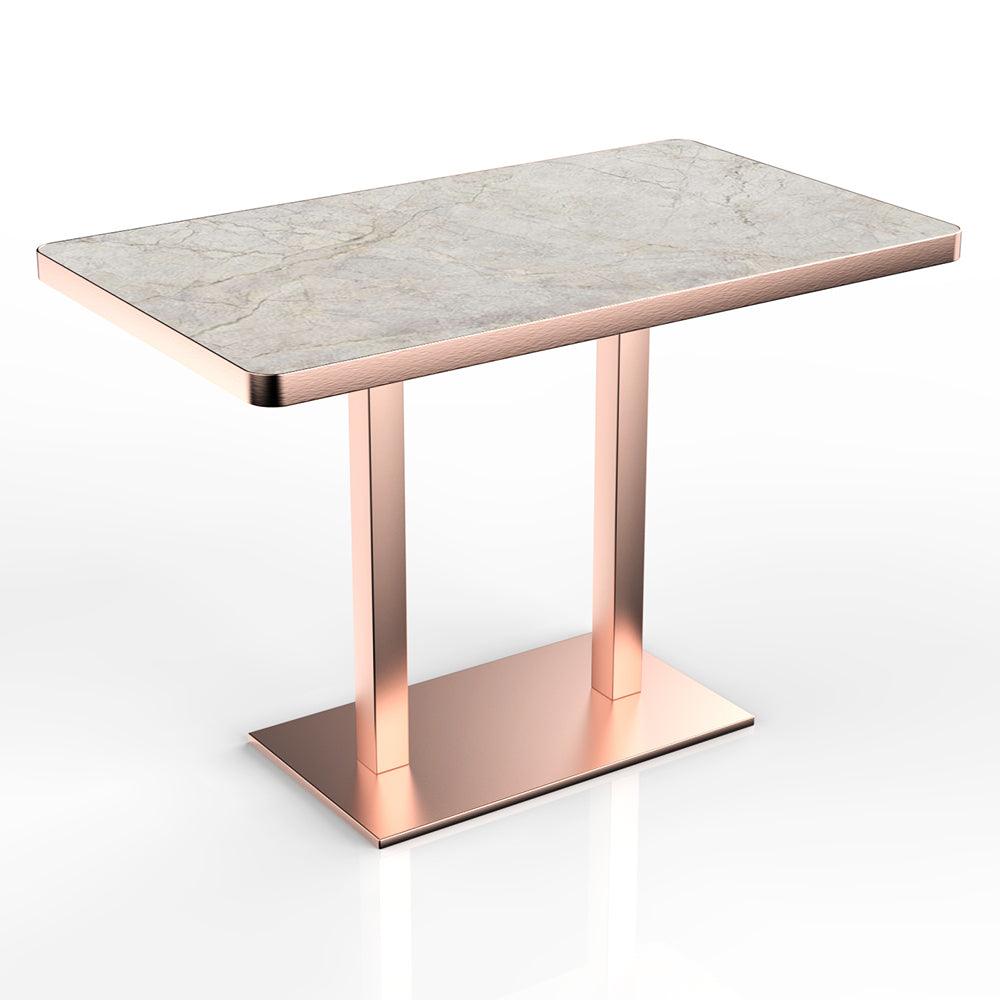 HUALIN Restaurant luxury sintered stone dining table with comfortable chairs, customizable material, color and size