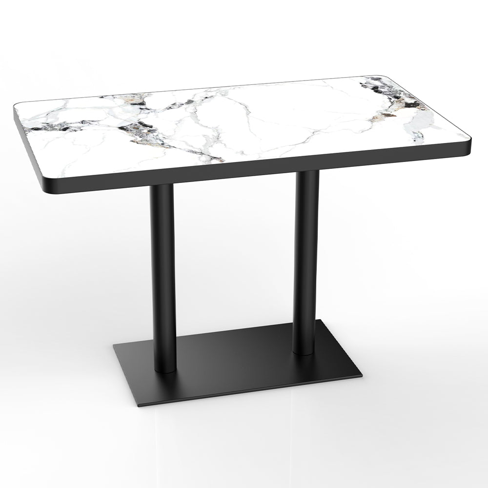 HUALIN Restaurant luxury sintered stone dining table with comfortable chairs, customizable material, color and size