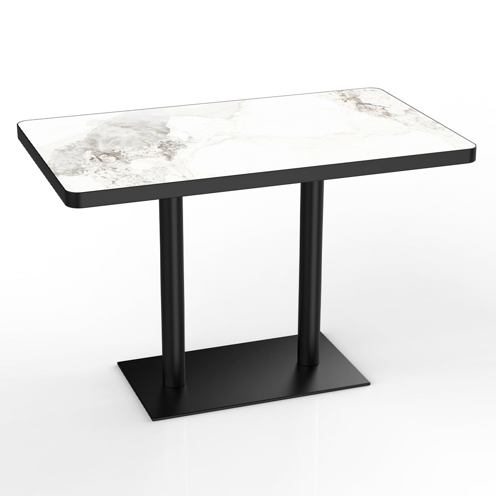 HUALIN Restaurant luxury sintered stone ceramic dining table with comfortable chair
