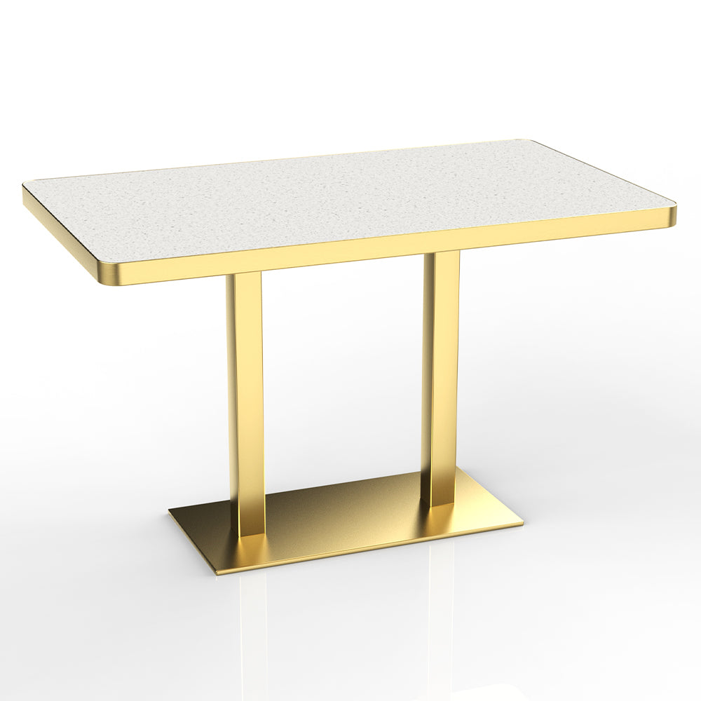 HUALIN Restaurant luxury sintered stone dining table with comfortable chairs, customizable material, color and size