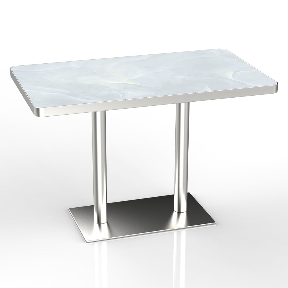 HUALIN Restaurant luxury sintered stone dining table with comfortable chairs, customizable material, color and size