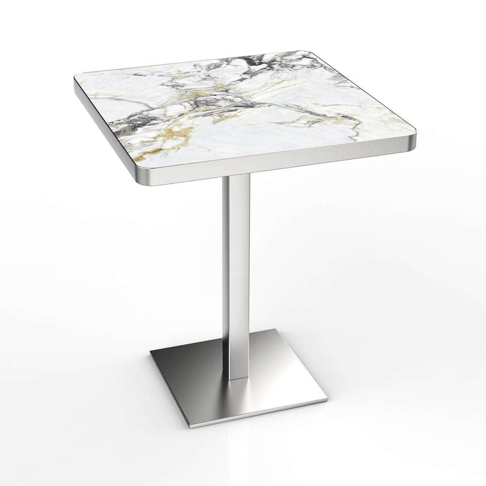 HUALIN Restaurant luxury sintered stone dining table with comfortable chairs, customizable material, color and size