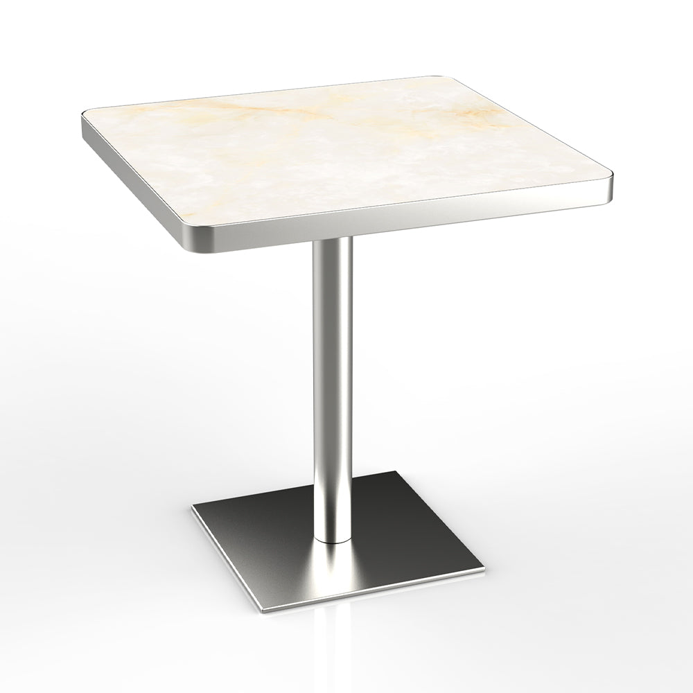 HUALIN Restaurant luxury sintered stone dining table with comfortable chairs, customizable material, color and size