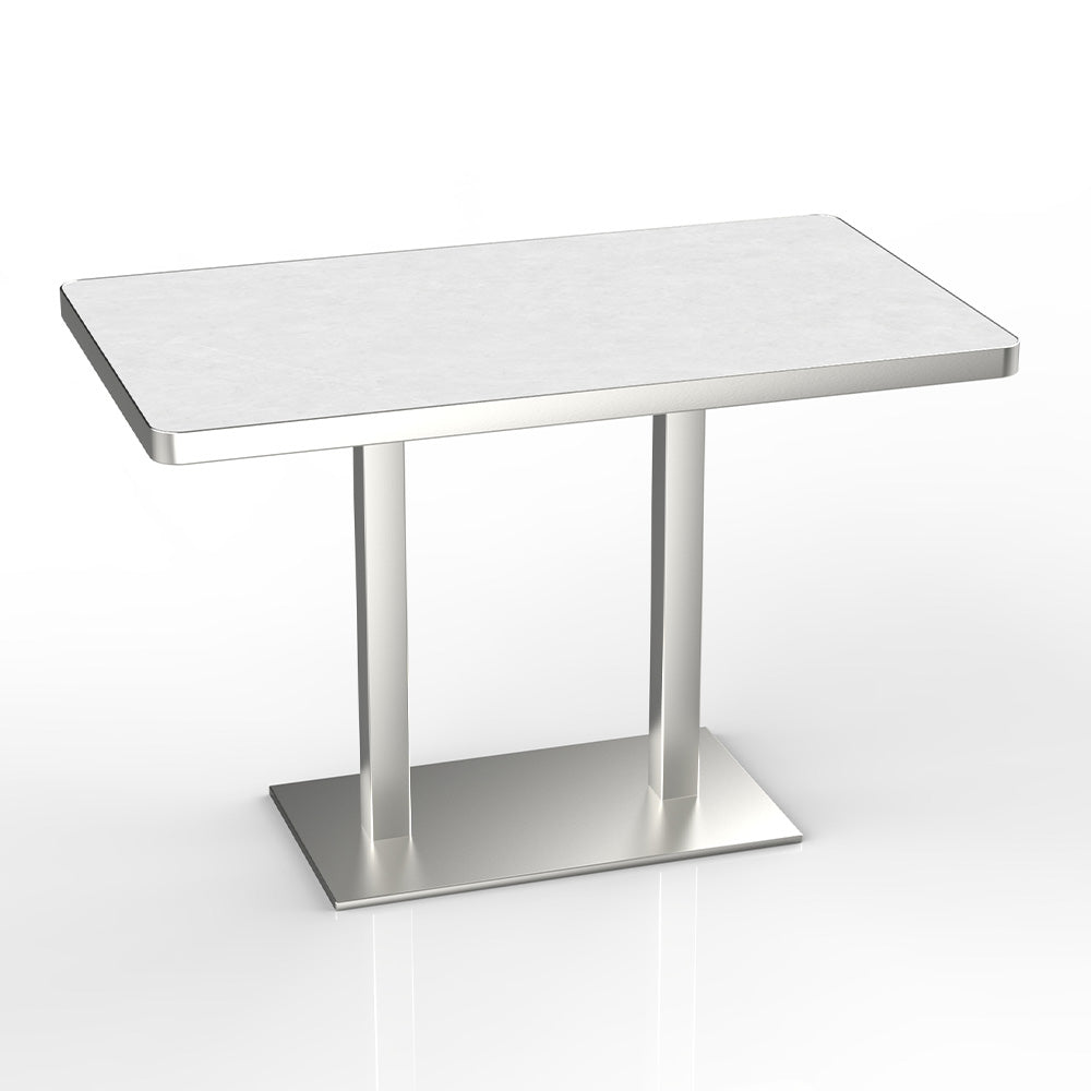 HUALIN Industrial style restaurant grey luxury slate dining table sintered stone dining table custom size and color