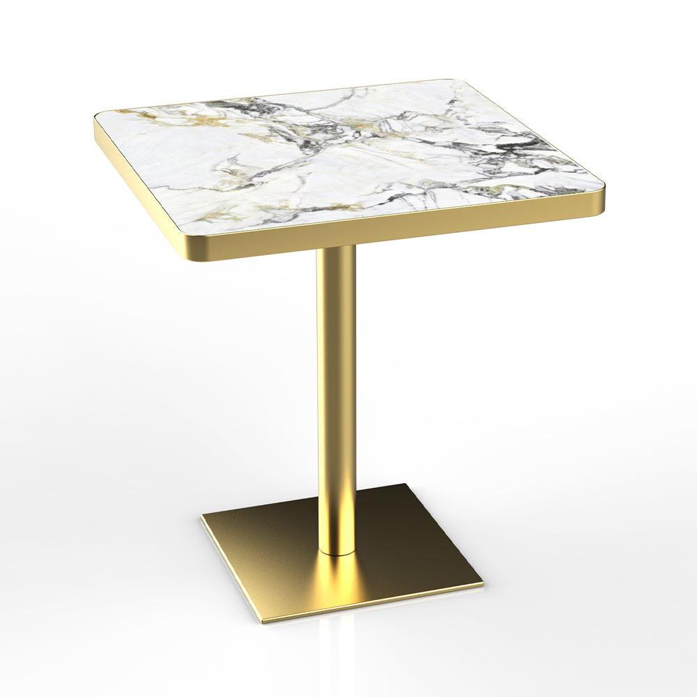 HUALIN Restaurant luxury sintered stone dining table with comfortable chairs, customizable material, color and size