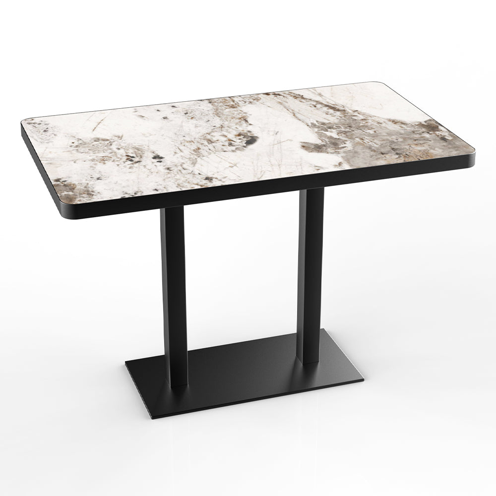 HUALIN Restaurant luxury sintered stone ceramic dining table with comfortable chair