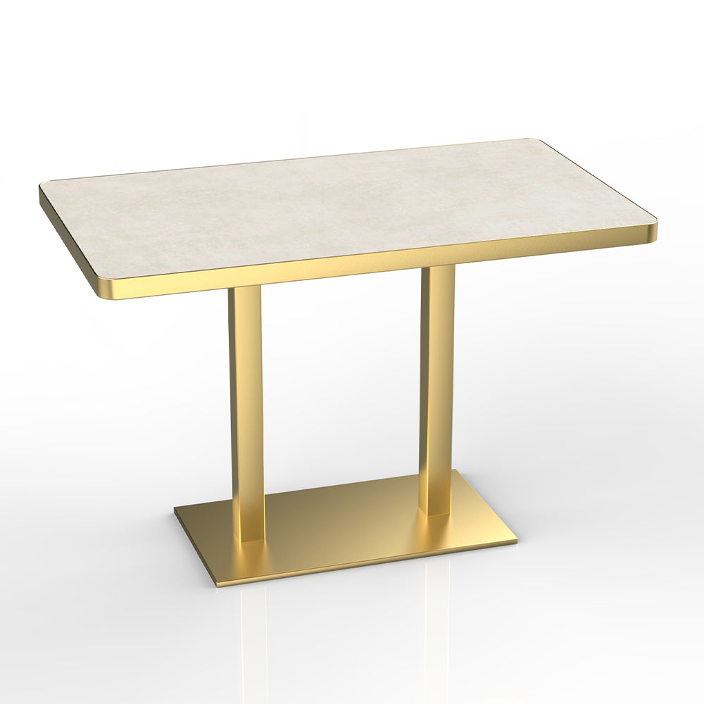 HUALIN Hotel theme restaurant luxury sintered stone dining table, marble dining table, customizable size and color