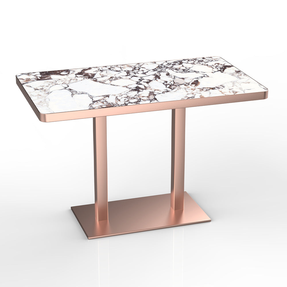 HUALIN Hotel theme restaurant luxury sintered stone dining table, marble dining table, customizable size and color