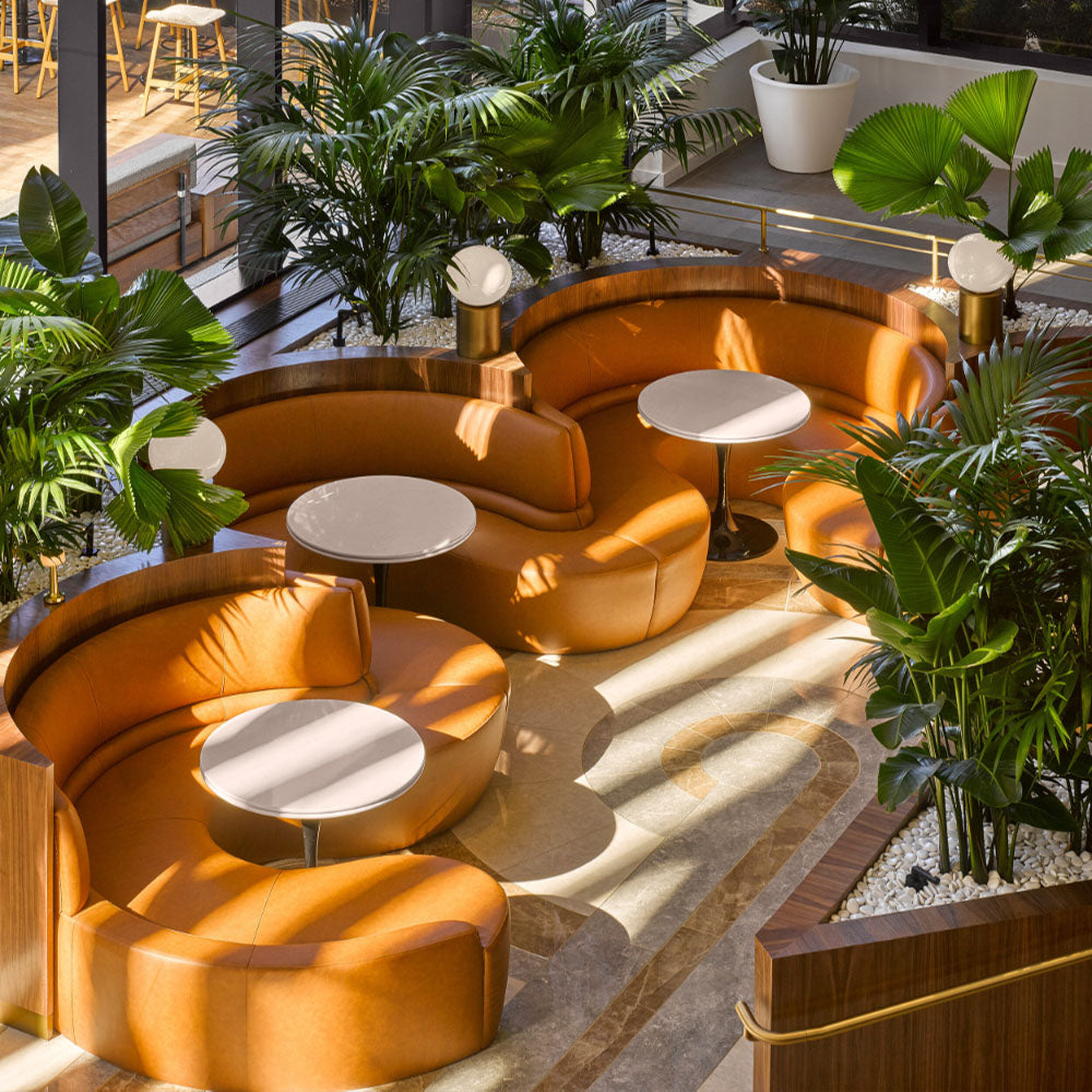 HUALIN Luxury restaurant hotel sofa booth customization
