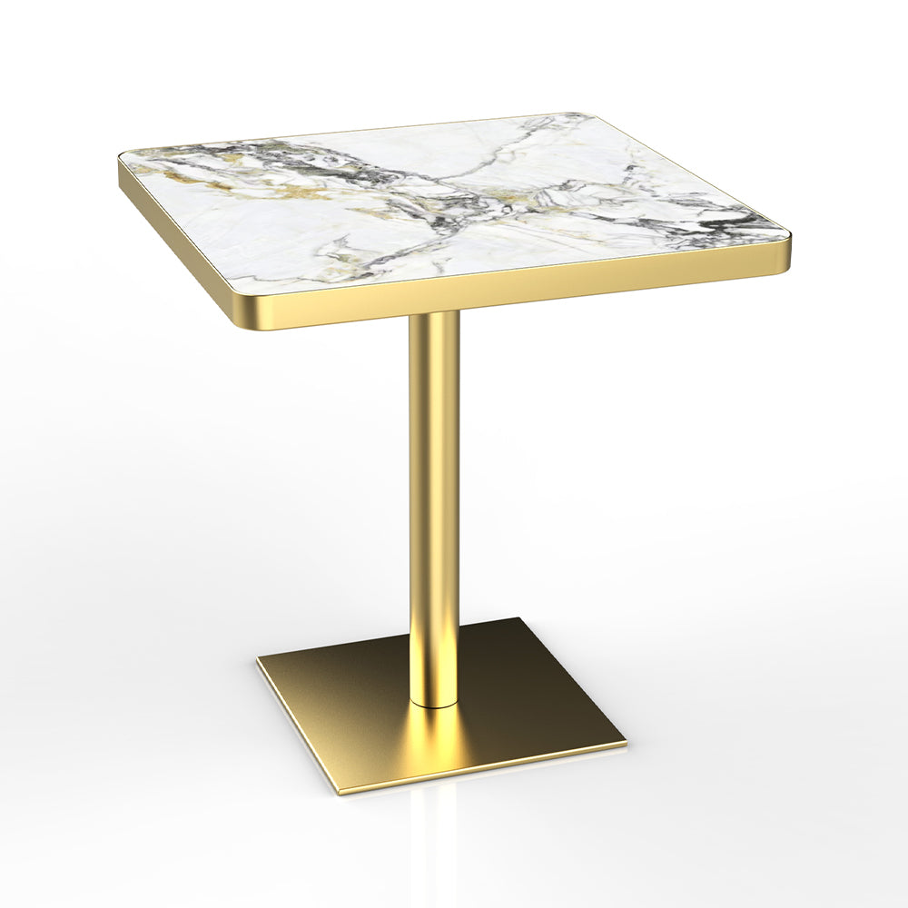 HUALIN Restaurant luxury sintered stone dining table with comfortable chairs, customizable material, color and size