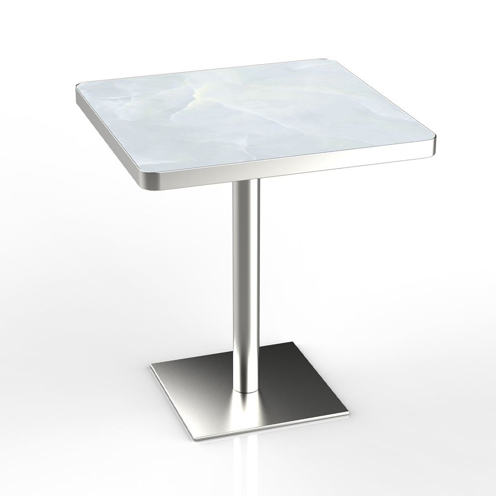 HUALIN Restaurant luxury sintered stone dining table with comfortable chairs, customizable material, color and size