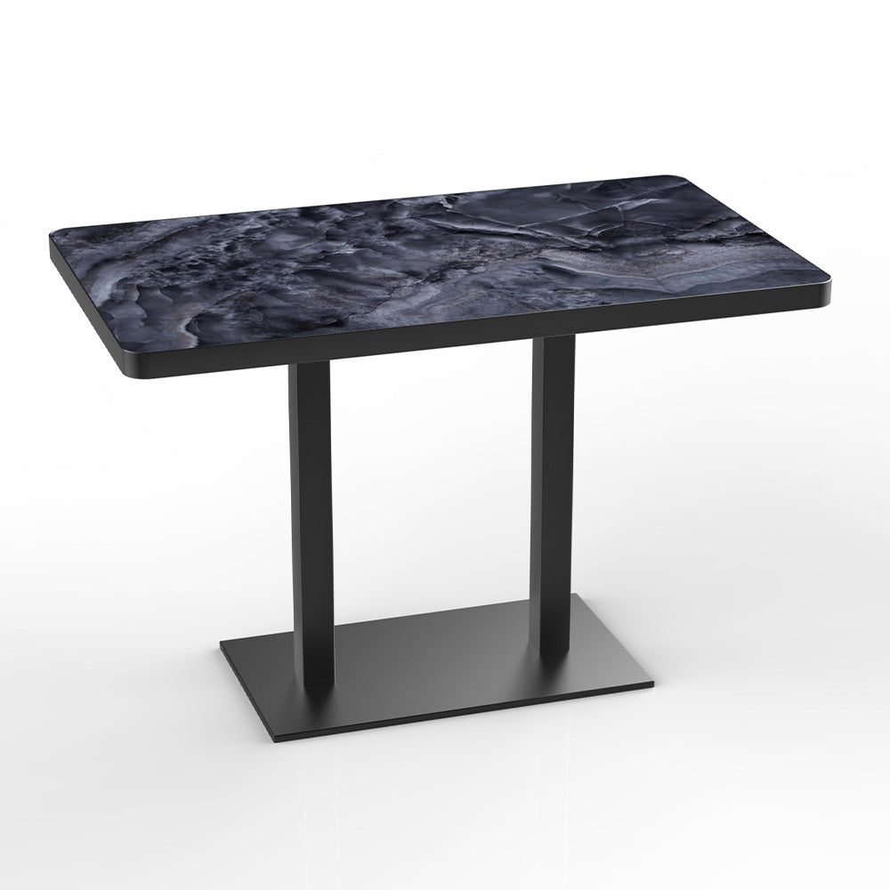 HUALIN Modern style restaurant stone pattern luxury rock slab dining table sintered stone dining table custom sizes and colors