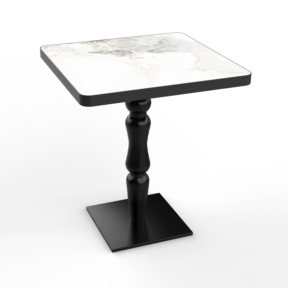 HUALIN Restaurant luxury sintered stone dining table with comfortable chairs, customizable material, color and size