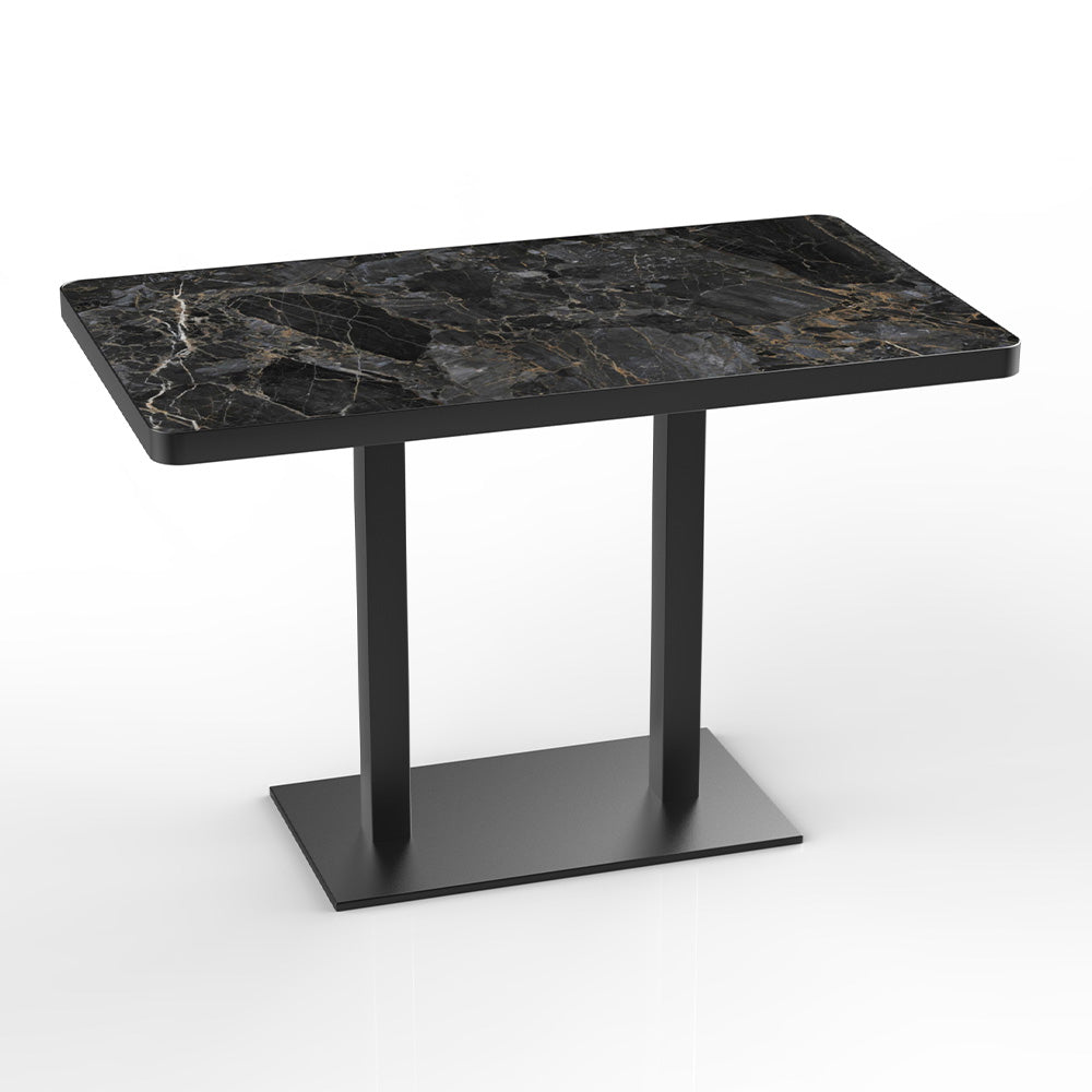 HUALIN Modern style restaurant stone pattern luxury rock slab dining table sintered stone dining table custom sizes and colors