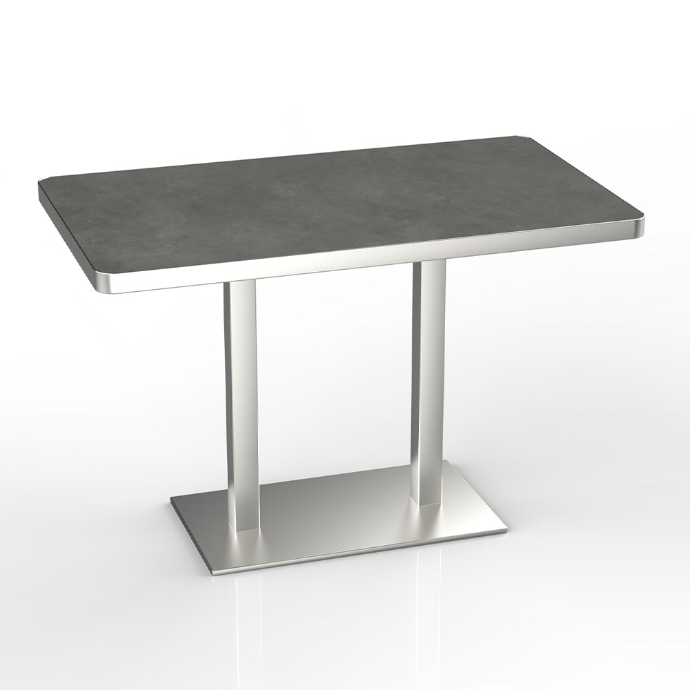 HUALIN Industrial style restaurant grey luxury slate dining table sintered stone dining table custom size and color