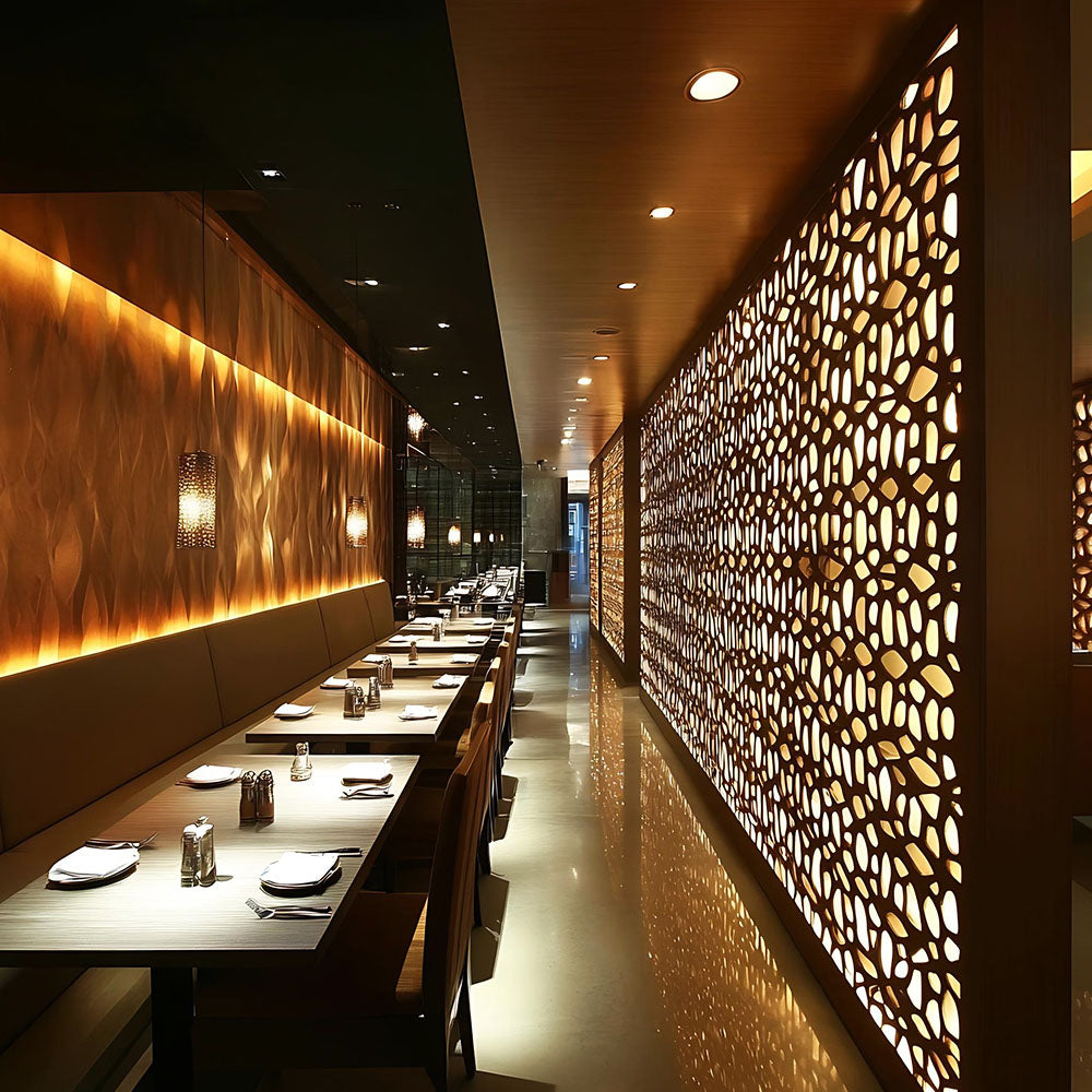 HUALIN Modern style hotel restaurant partition decorative screen dining area separation beautification
