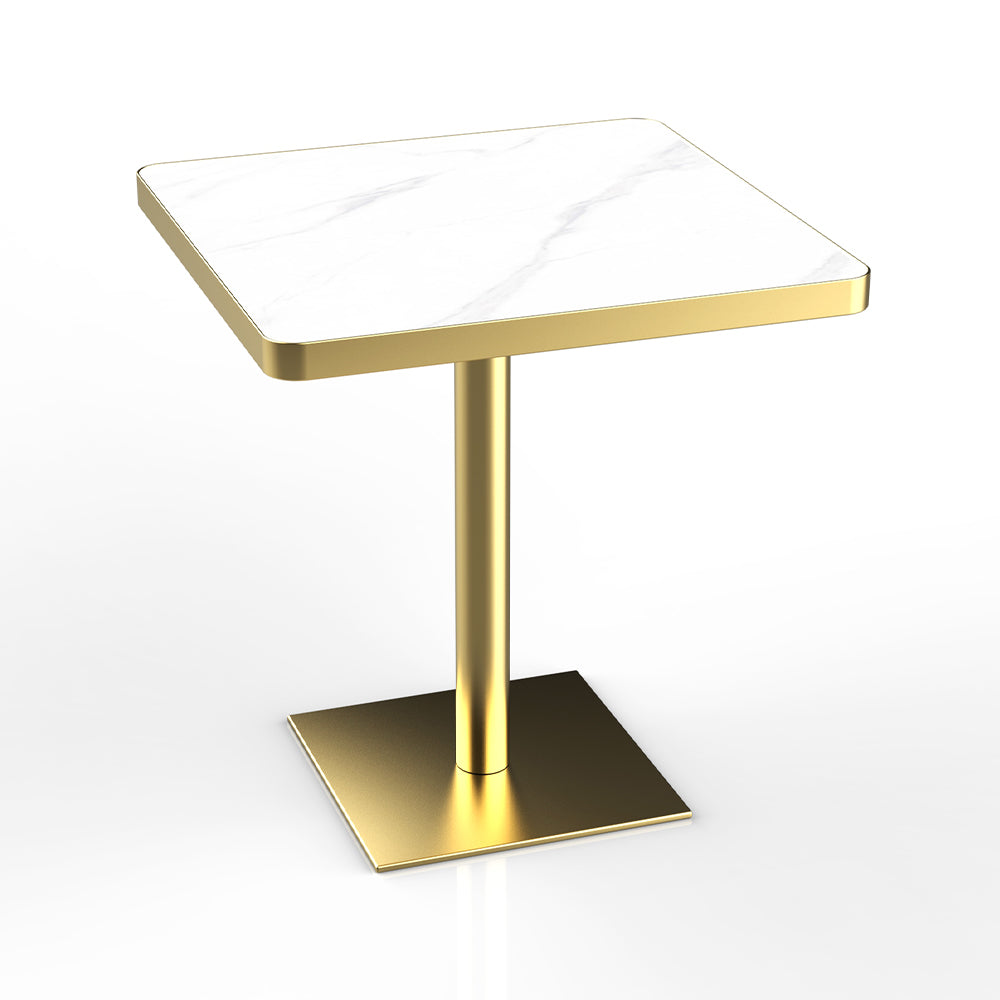 HUALIN Restaurant luxury sintered stone marble dining table chairs comfortable booths, material size color batch customization