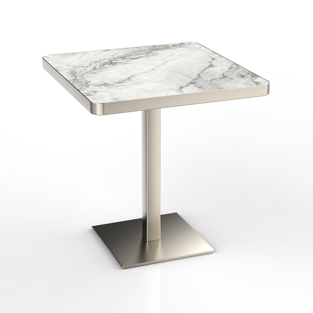 HUALIN Restaurant luxury sintered stone dining table with comfortable chairs, customizable material, color and size