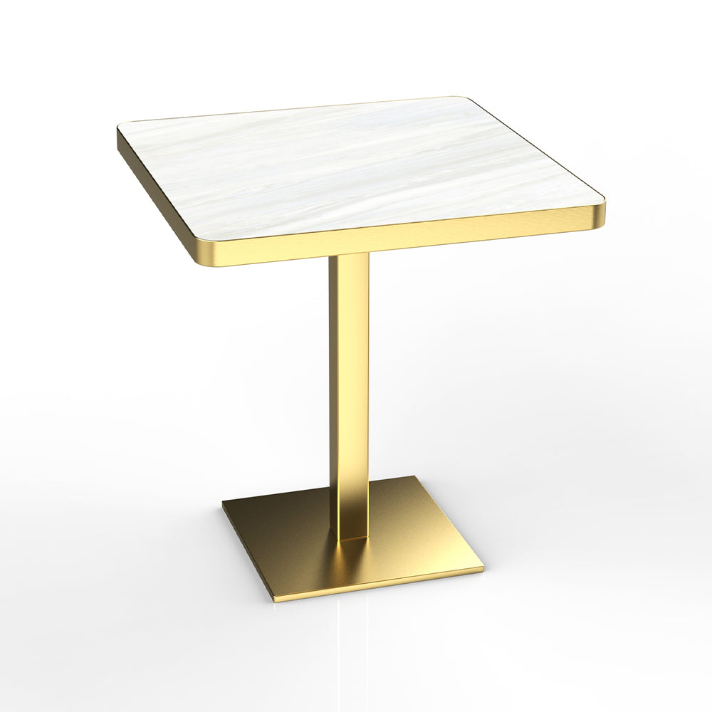 HUALIN Restaurant luxury sintered stone ceramic dining table with comfortable chair