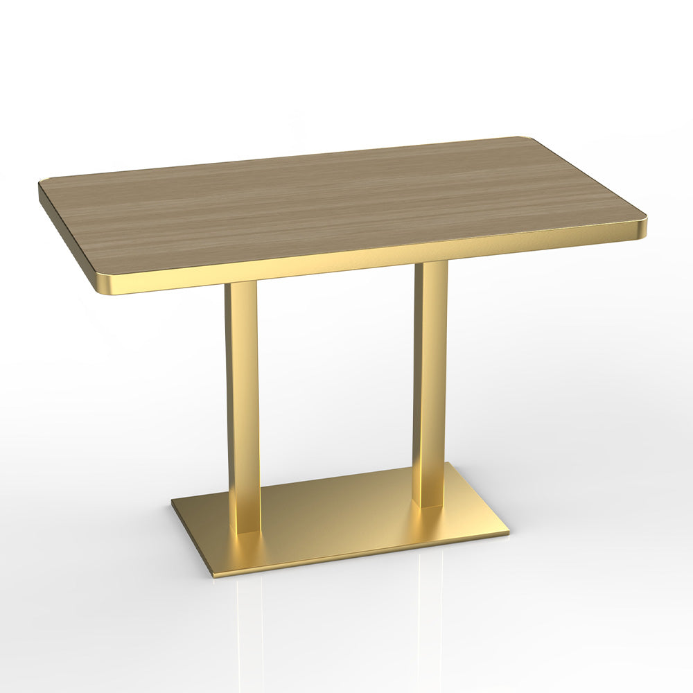 HUALIN Natural style dining room wood grain pattern luxury rock slab dining table sintered stone dining table custom sizes and colors