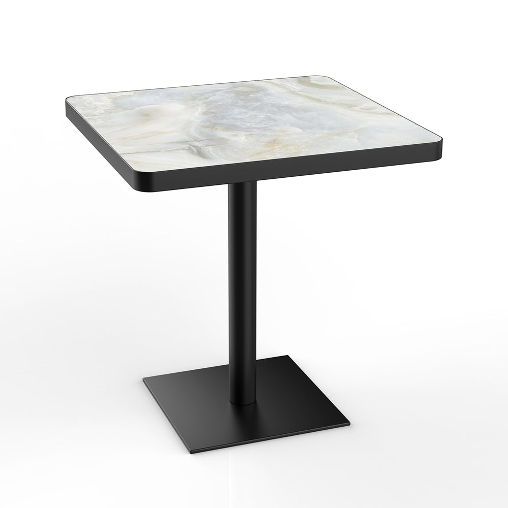 HUALIN Restaurant luxury sintered stone marble dining table chairs comfortable booths, material size color batch customization