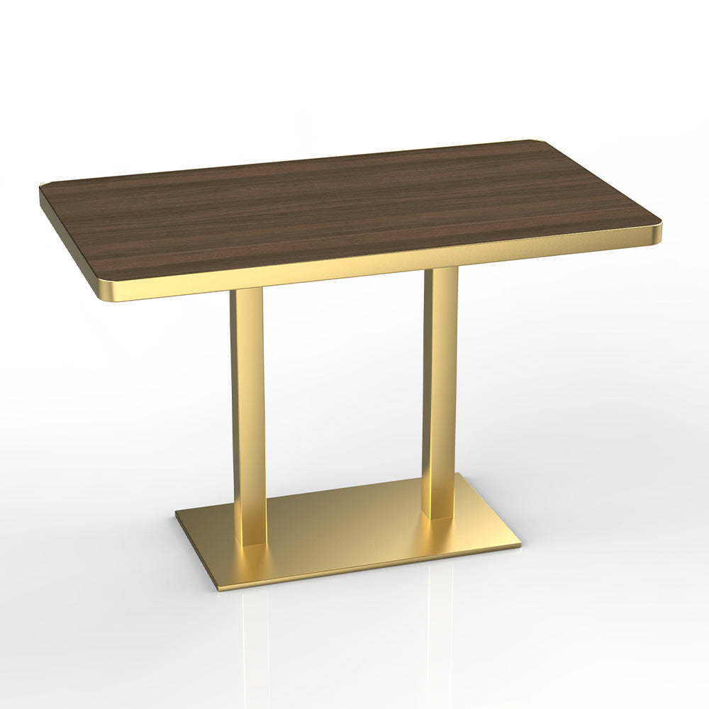 HUALIN Natural style dining room wood grain pattern luxury rock slab dining table sintered stone dining table custom sizes and colors